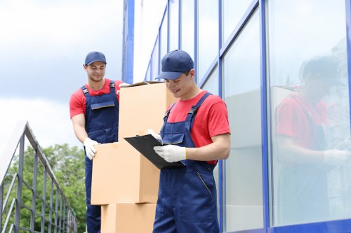 Movers Kingston team preparing household items for a relocation service