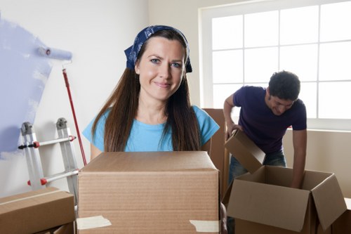 Packing and loading items into a removal van for a Kingston move