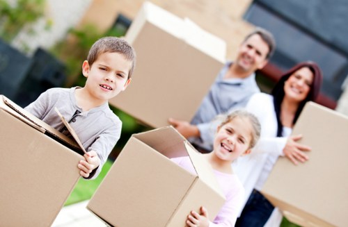 Movers Kingston team sorting recyclable moving materials during a sustainable house removal