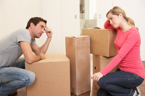 Assorted packing materials and cartons for local moving needs