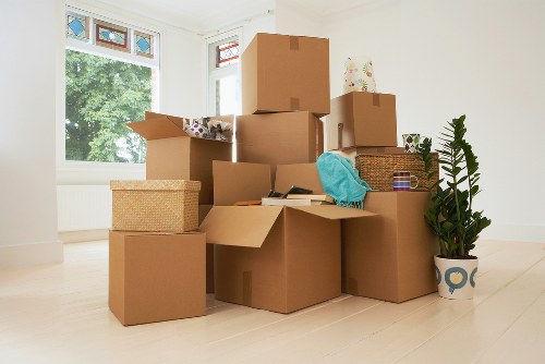Furniture and equipment prepared for a Kingston commercial move