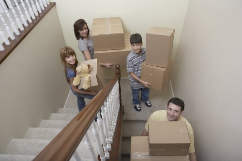 Local movers loading furniture for a Kingston relocation